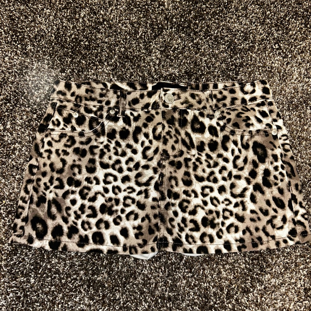 Refuge cheetah Print mini Skirt
